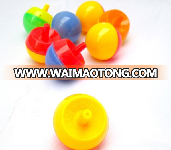 Wholesale cheap plastic upside down reverse rotate spinning tops for kids party favor funny magical flip classic pet top toy