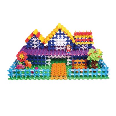 klikko construction children's plastic snowflake building blocks